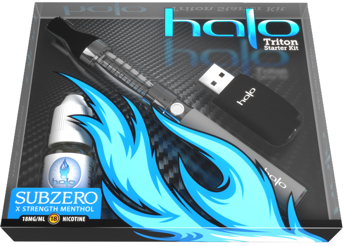 Halo Cigs  E-Liquid & E-Cig Triton Starter kit