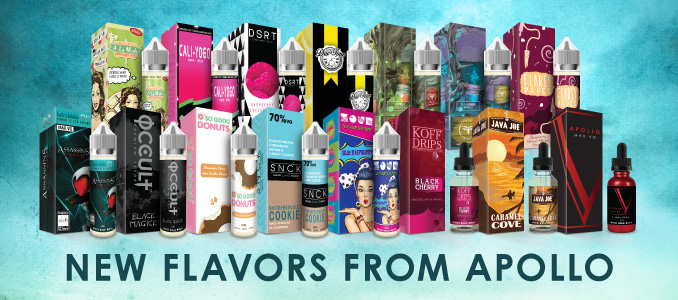new e-liquid flavors from apollo