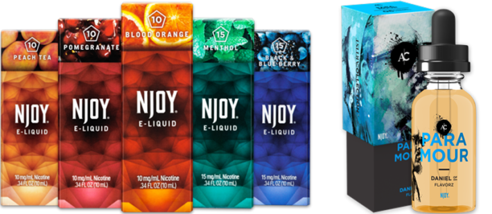 Cases NJOY Flavor Chambers Menthol & Bold Lot of 4